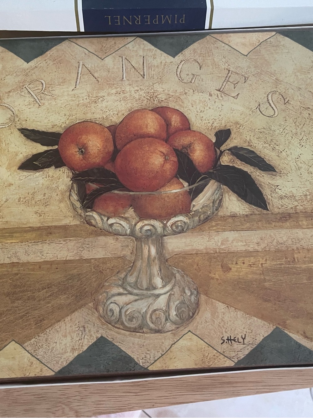 Still Life Orange Bowl Pimpernel collectible  set of 4 placemats